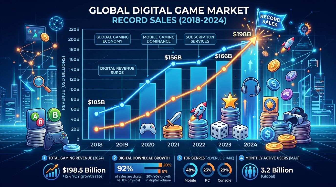 Digital Game Sales Hit Record High in 2025: What It Means for Gamers