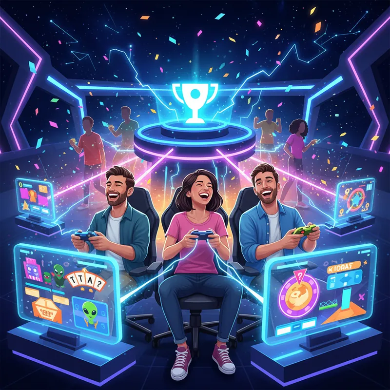 Game Show Battle Rooms: Game Pesta Kompetitif Terbaik Online