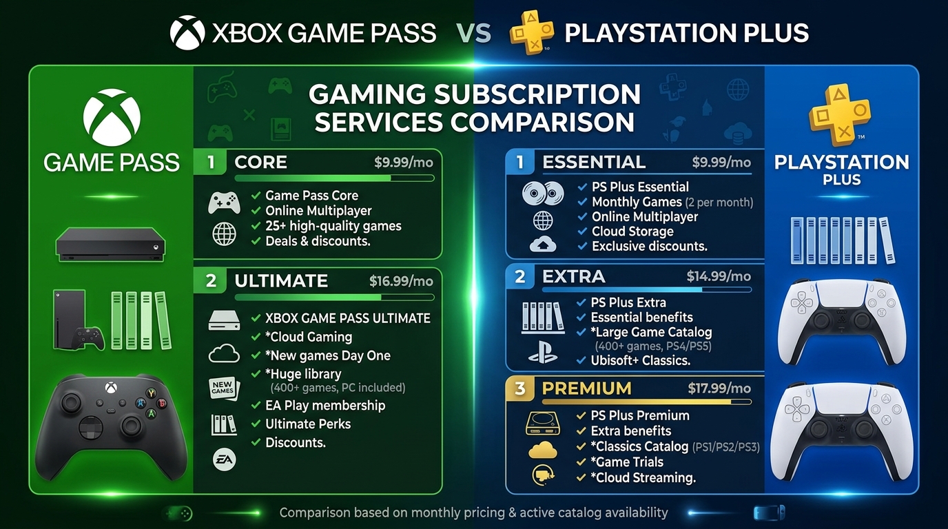 Xbox Game Pass vs PS Plus: Which Subscription Is Worth It in 2026?