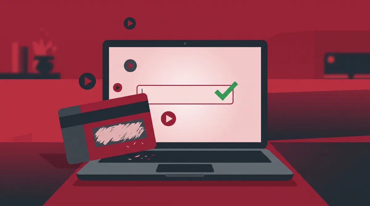 Illustration of a laptop showing a code entry box with a check mark next to a gift card