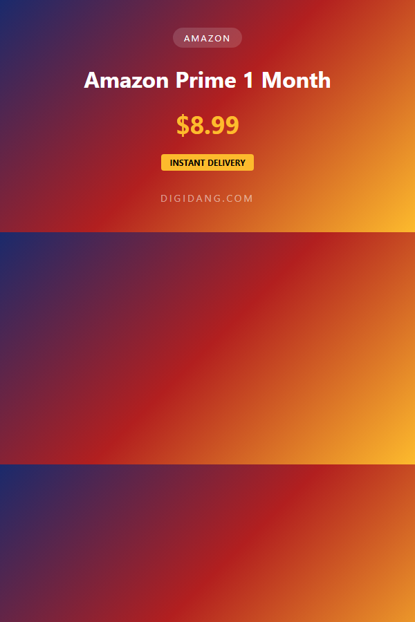 Amazon Prime 1 Month