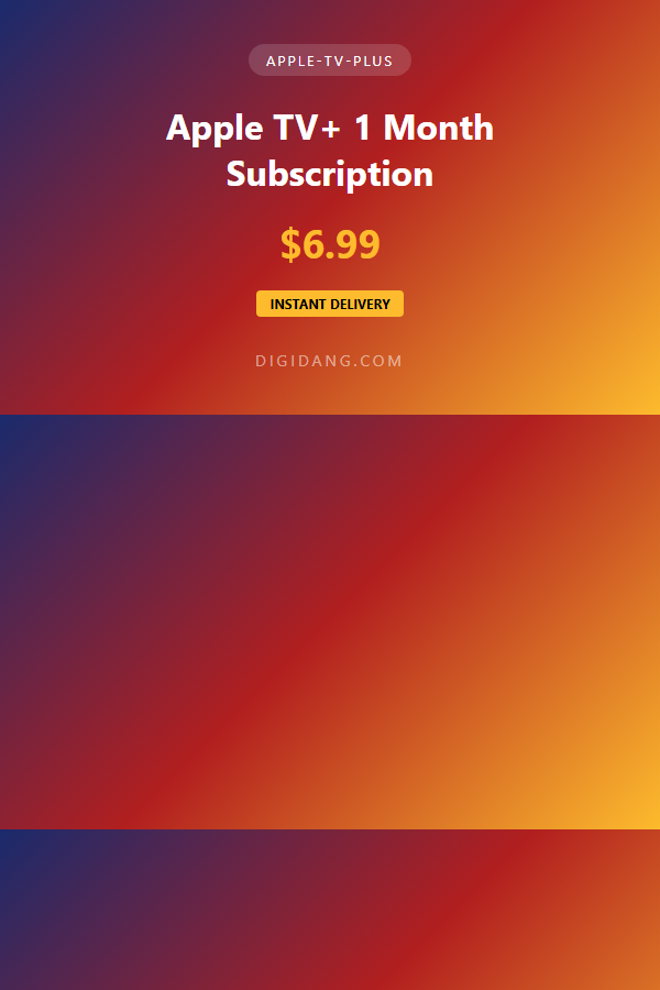 Apple TV+ 1 Month Subscription