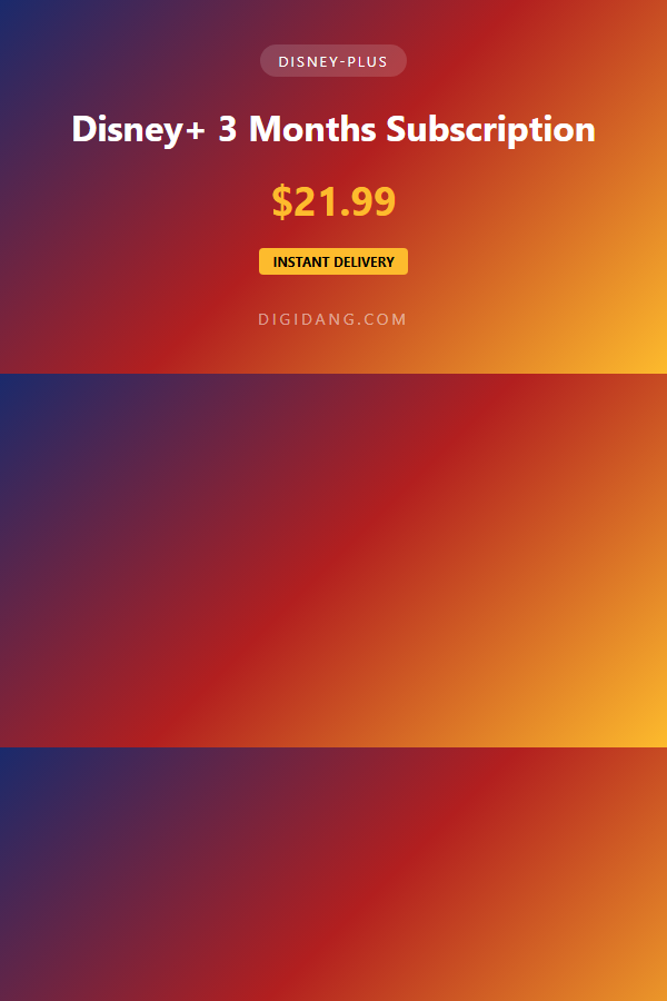 Disney+ 3 Months Subscription