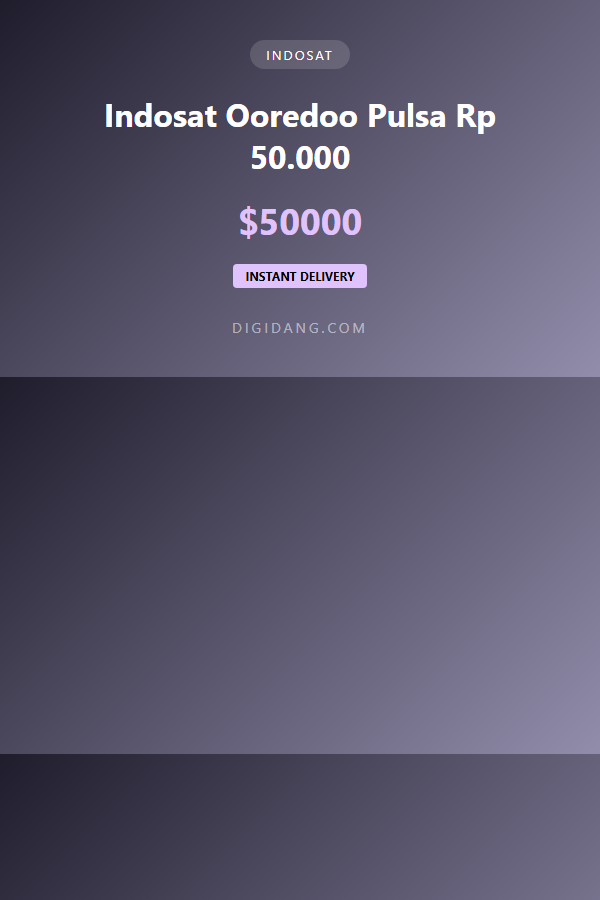 Indosat Ooredoo Pulsa Rp 50.000