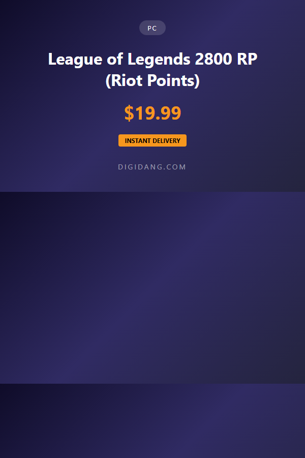 League of Legends 2800 RP (Riot Points)