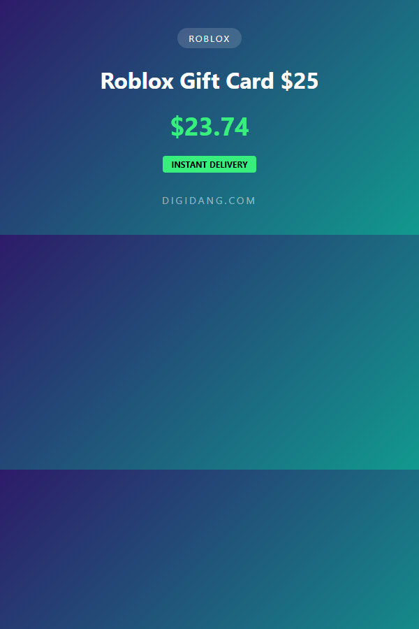 Roblox Gift Card $25