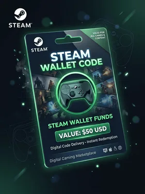 Steam Wallet Code - $25 USD